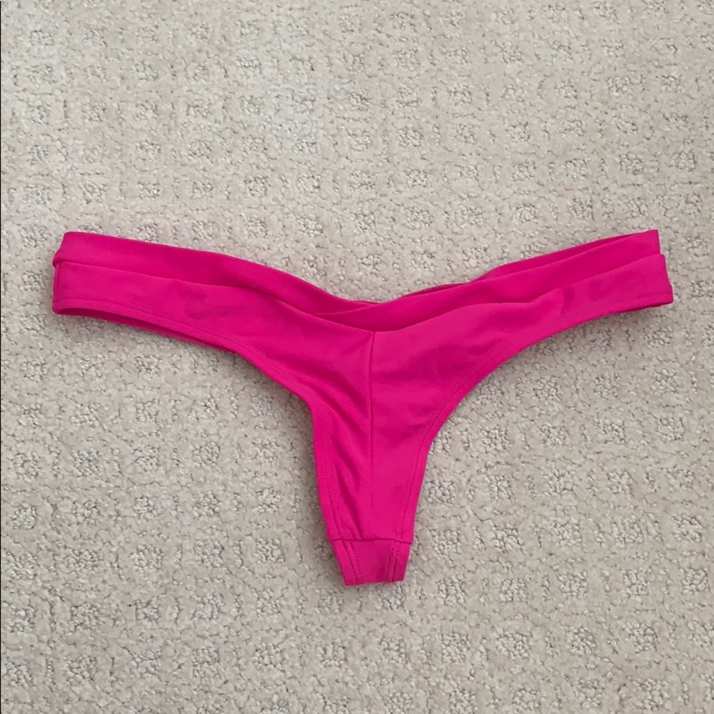 NWOT Sheridyn Swim Cheeky Bikini Bottom Pink Small